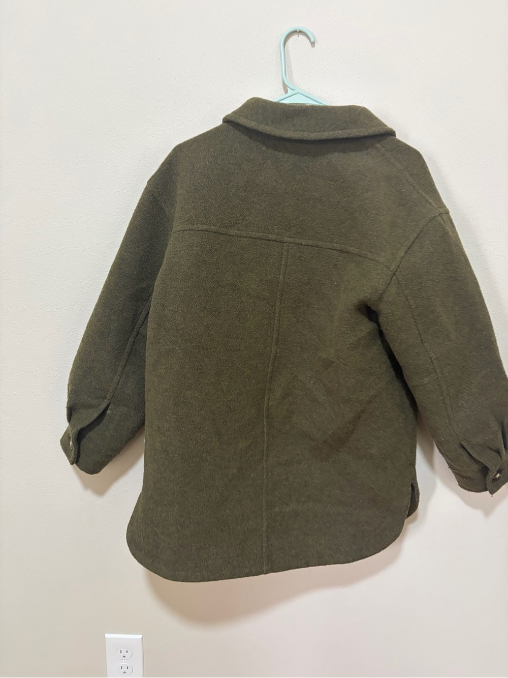 Madewell Brushed Belrose Shirt-Jacket Olive - Picture 6 of 6